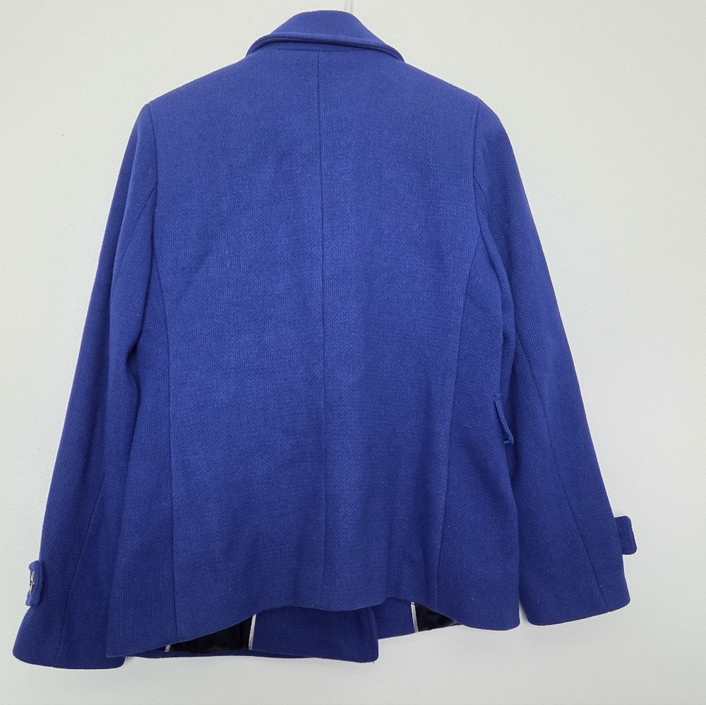 Calvin Klein Wool Coat Women ,Royal Blue Wool Blend Sz 8. - Picture 7 of 16